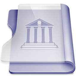Purple Library Icon 256x256 png
